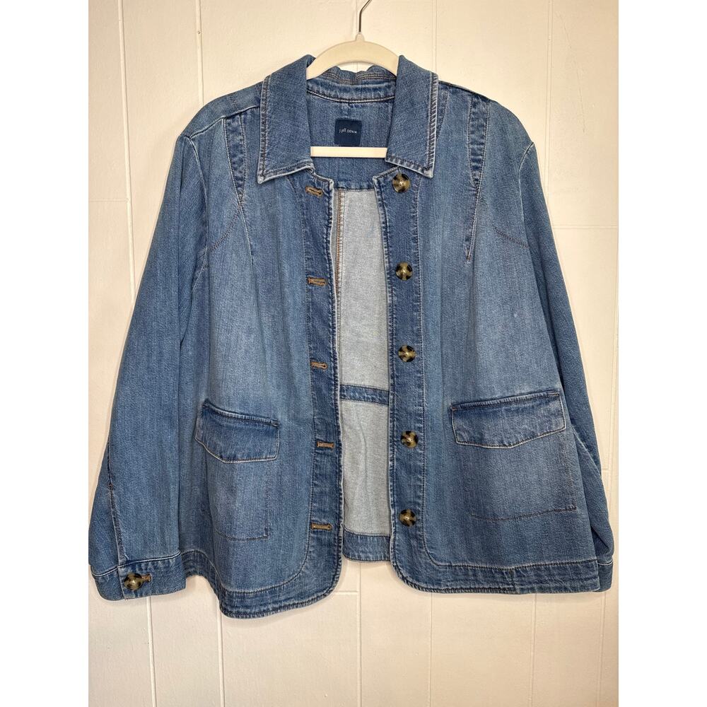 J Jill Denim Jacket 100% cotton size XL